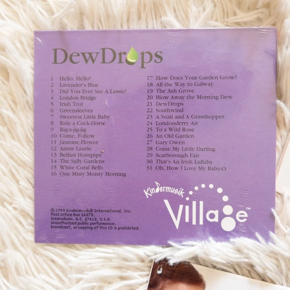 NWT Kindermusik Dew Drops Music Set Musical Toys CD Book and Instrument